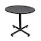 Kobe Round Tables > Breakroom Tables > Kobe Square & Round Tables, Wood, Metal Top, Grey TKB42RNDGY - alternate 1